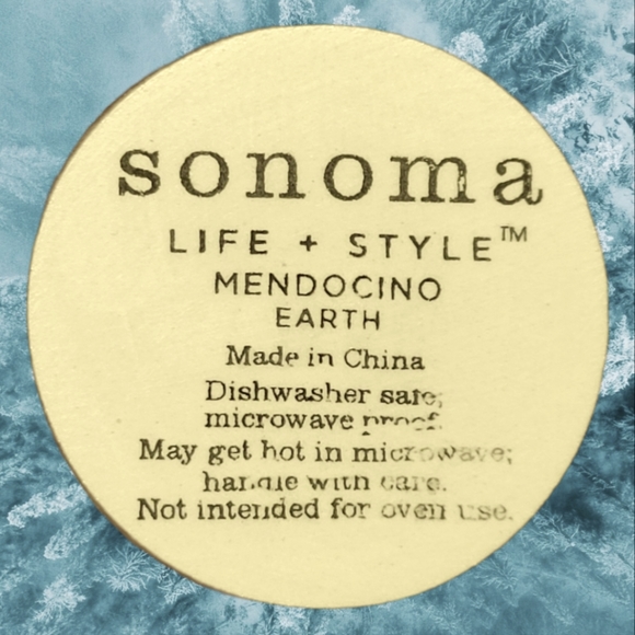 1 Vtg Soup/Cereal Bowl Mendocino Earth Sonoma Life + Style Earthenware - Picture 4 of 4